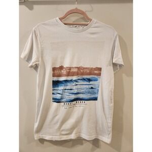 Between The Flags Graphic Print Cotton T-Shirt‎ Bondi Beach Australia X Small
